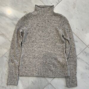 Madewell Heathered Gray Mock Turtleneck Sweater